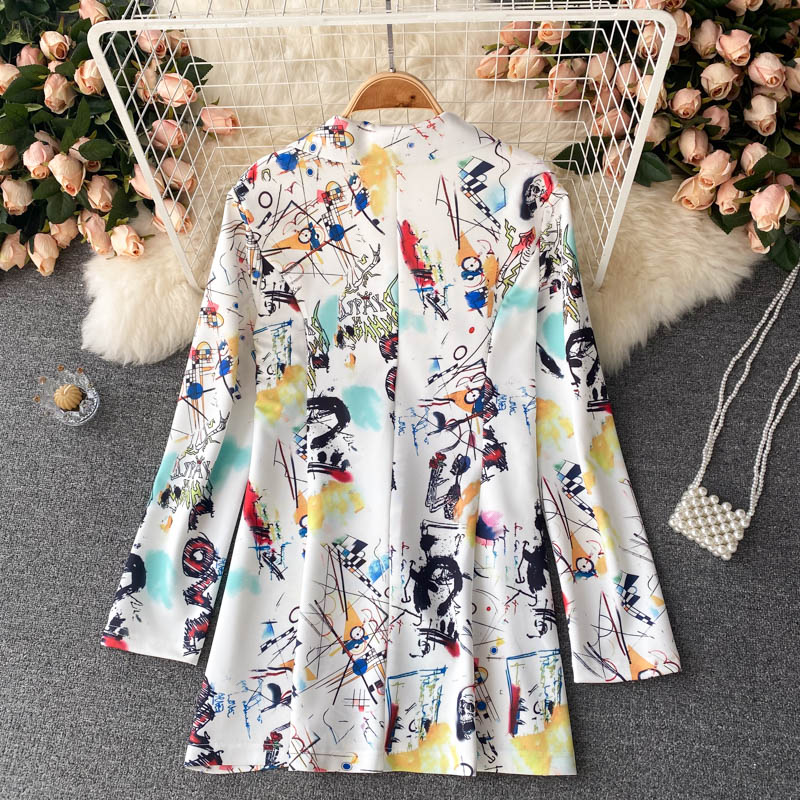 Printed casual suit coat  1516