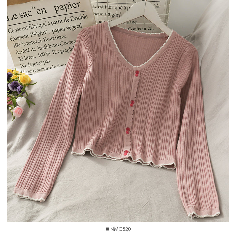 Slim vertical stripe sweater  1704
