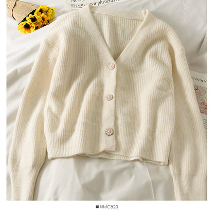 Han Fan loose and thin three button single breasted cardigan sweater  1784
