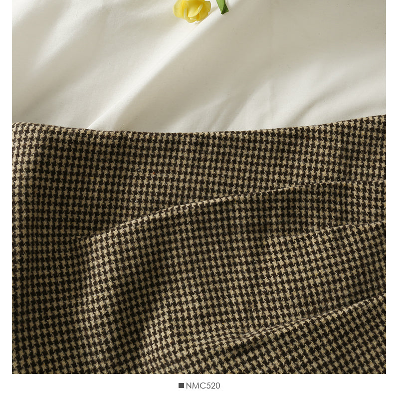 Korean retro pleated slim skirt with high waist and buttocks  2567