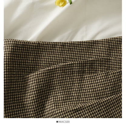 Korean retro pleated slim skirt with high waist and buttocks  2567