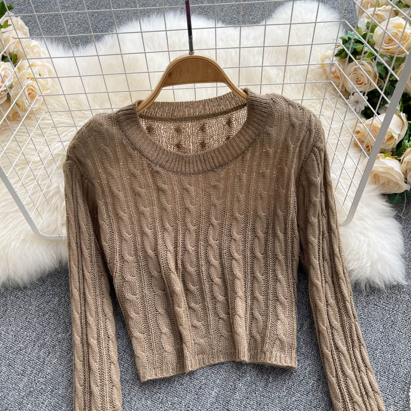 Twist sweater women's Pullover Sweater  1611