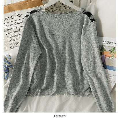 Hong Kong Style Vintage diamond check single breasted cardigan short sweater  1957