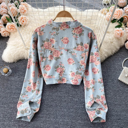 Denim Jacket Women's versatile Jacket Top  1495