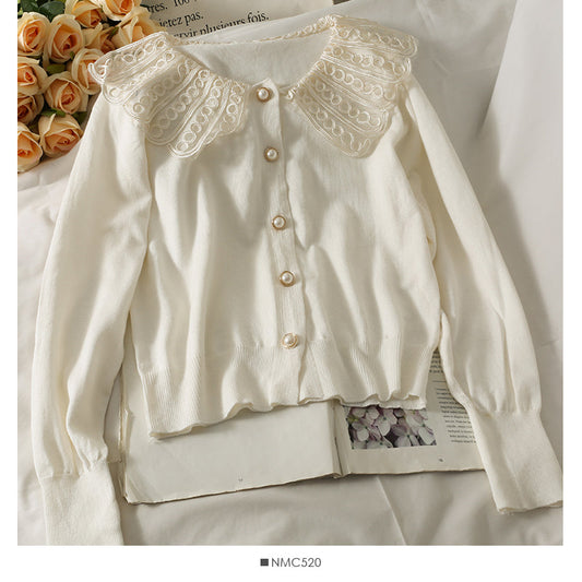 Women's autumn loose and thin long sleeved cardigan sweater  1781