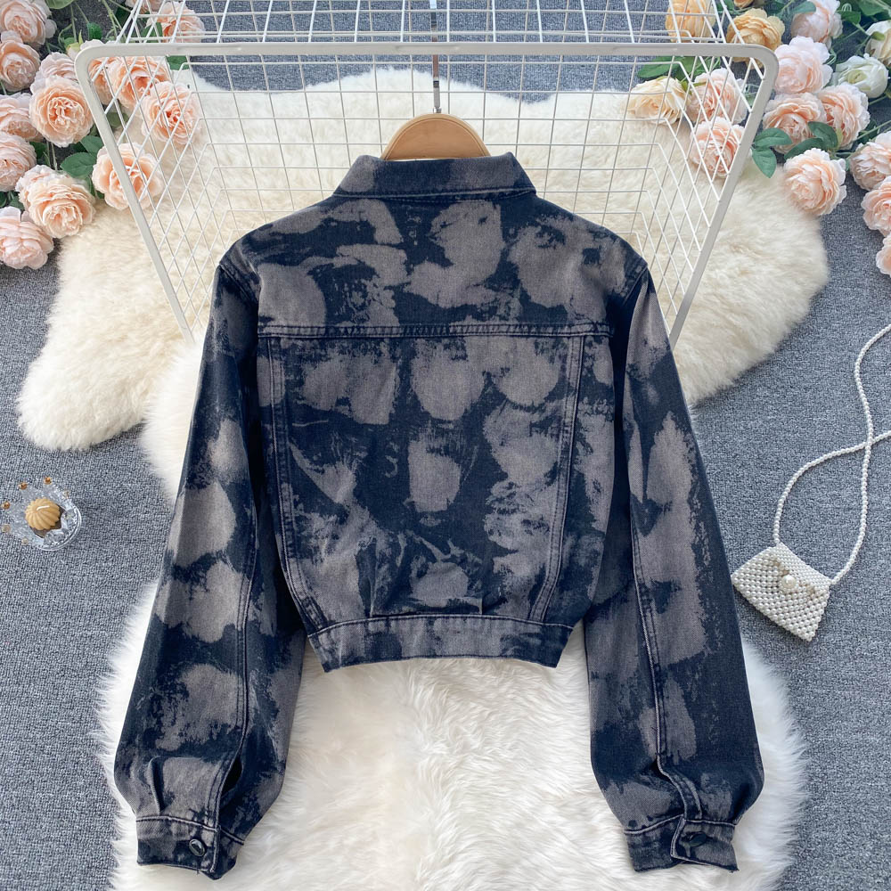 Denim jacket versatile Jacket Top  1524