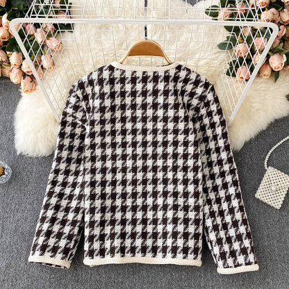Qianniaoge small fragrance short versatile coat women's fashion  1543