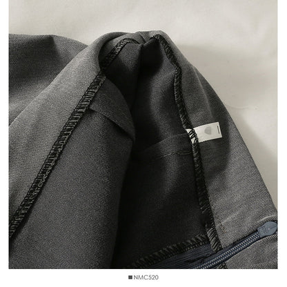 Retro simple versatile split casual skirt  2546