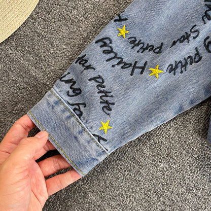 New loose Korean denim jacket  1680