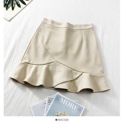 Ruffled short Hip Wrap Skirt for women  2532