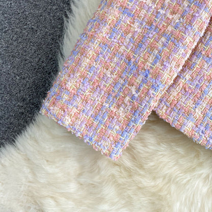 Xiaoxiangfeng celebrity temperament high-end button color top  1635