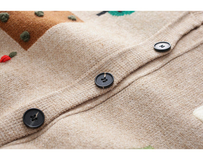 Vintage, turtleneck cardigan, Autumn/winter, new, loose, lazy style, student sweater coat  1400