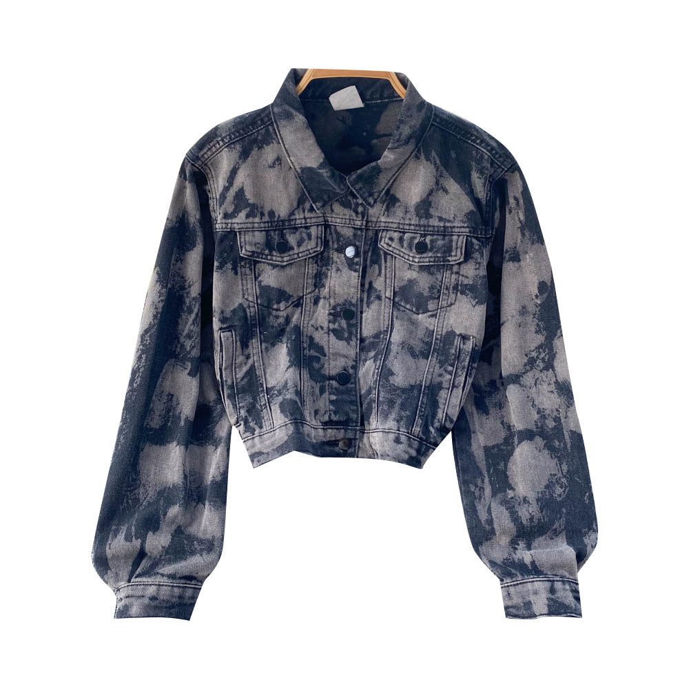 Denim jacket versatile Jacket Top  1524