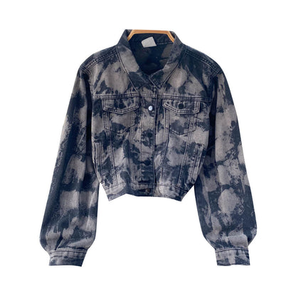 Denim jacket versatile Jacket Top  1524