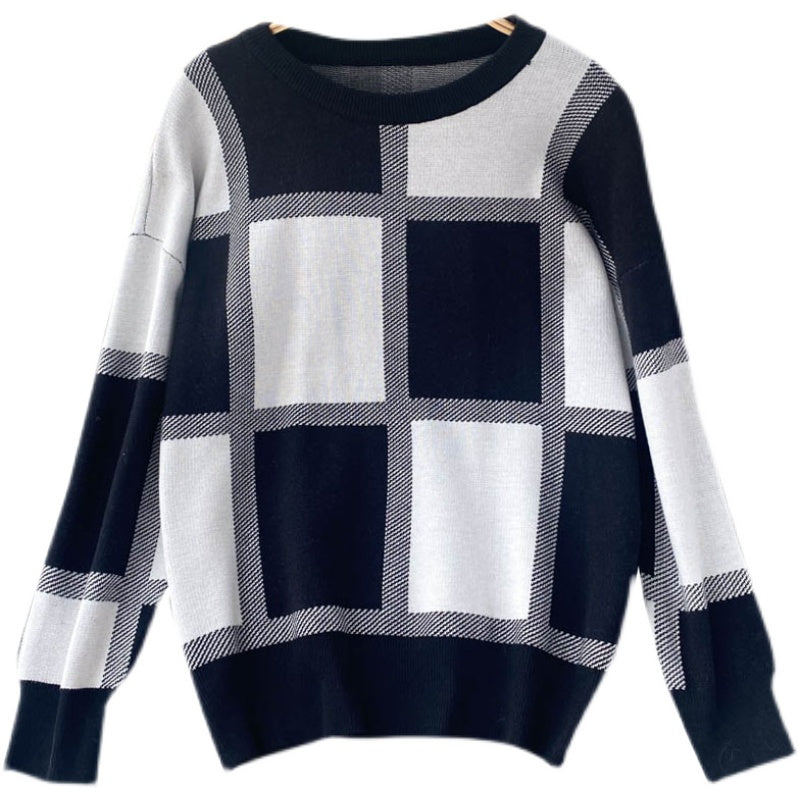 Lazy Pullover Sweater female design sense minority  1619