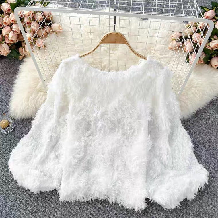 Socialite, high quality cardigans, new, trendy, soft, plush, sweet all-match cardigans, coat tops  1391