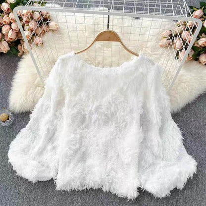 Socialite, high quality cardigans, new, trendy, soft, plush, sweet all-match cardigans, coat tops  1391