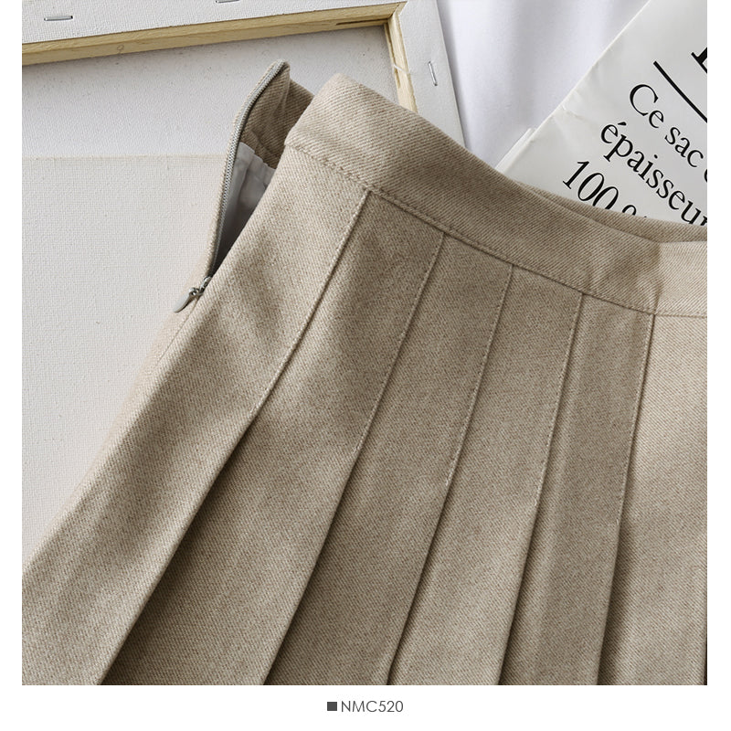 Light proof thin black A-line skirt  2517