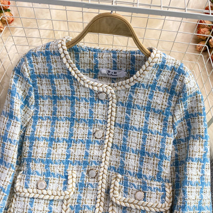 Xiaoxiangfeng tweed coat female  1641