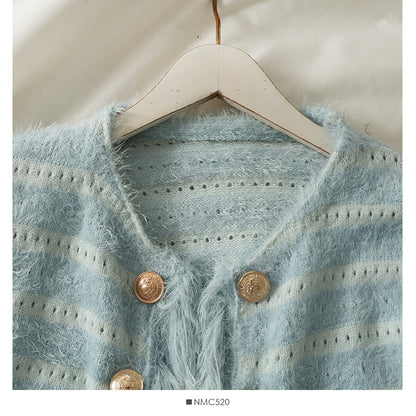 Knitwear women's autumn short versatile tassel sweater fashion  1966