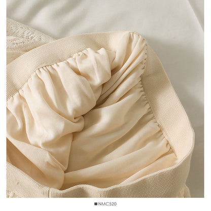 Hollow out hook flower medium length skirt  2579