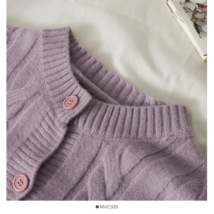 Sweater women's solid color linen knit  1868