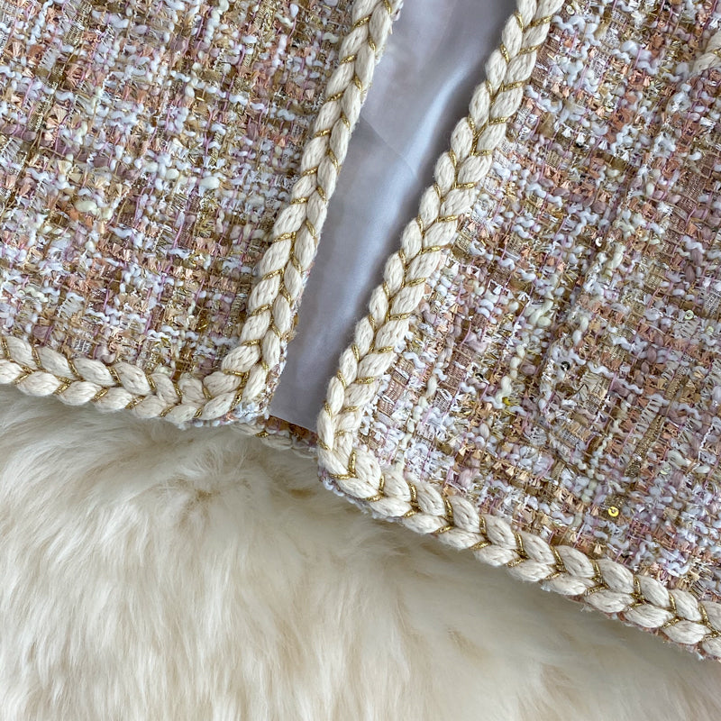 Xiaoxiangfeng celebrity tweed coat autumn and winter  1672