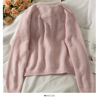 Sweater Vintage bow sweater long sleeve  1735