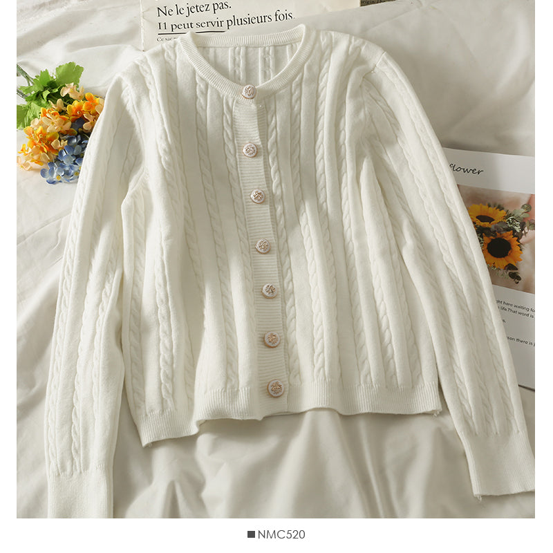 Solid color versatile twist single breasted top  1920