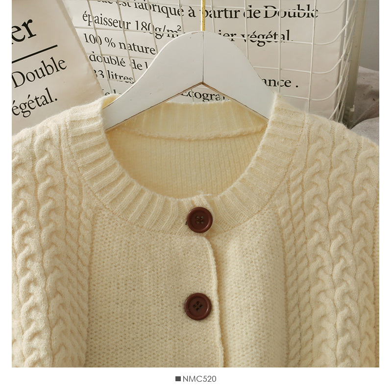 Sweater coat women's autumn long sleeve versatile slim knit  1987