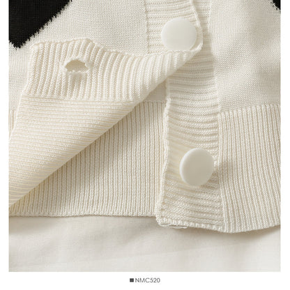 V-neck top women's autumn clothes versatile slim knit  1928