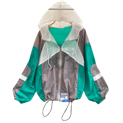 Women's coat autumn women's thin sunscreen long sleeve  1538