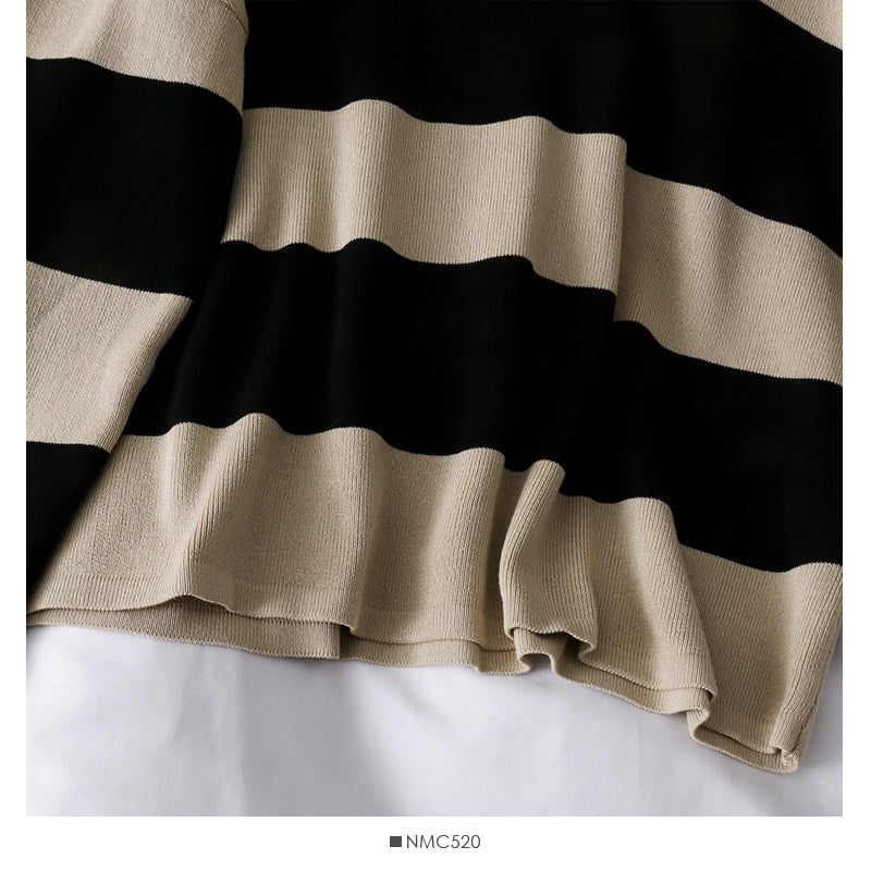 Hanging neck fake two-piece Sweater Top + high waist hanging wide leg pants  1728