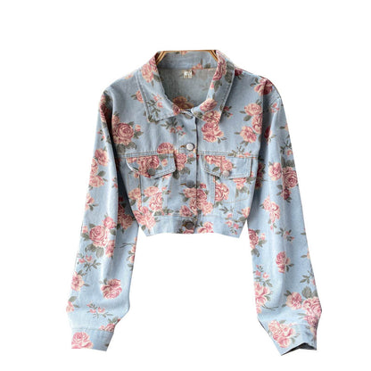 Denim Jacket Women's versatile Jacket Top  1495