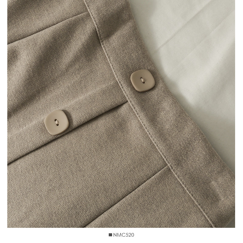 Korean Retro High Waist middle and long breasted skirt for women  2528