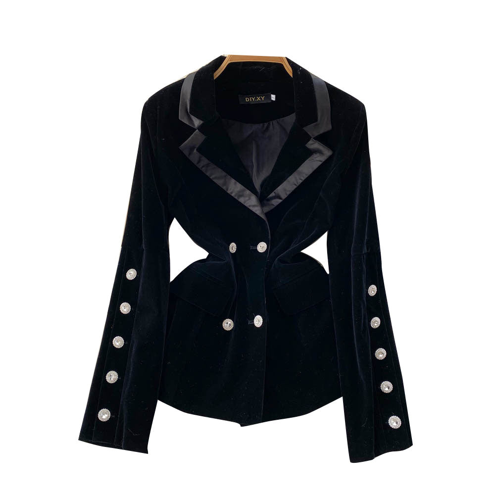 Small fragrance retro premium velvet waist  1567