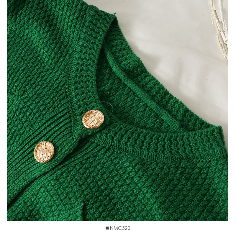 New solid versatile loose knit autumn  1710