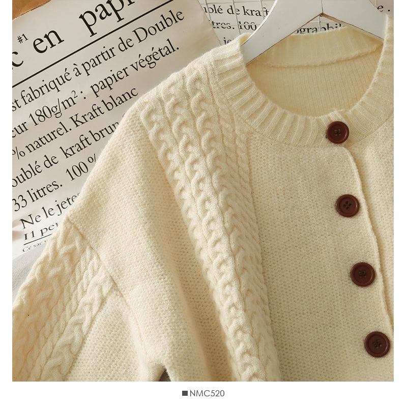 Sweater coat women's autumn long sleeve versatile slim knit  1987