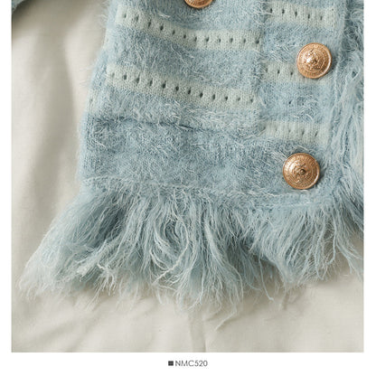 Knitwear women's autumn short versatile tassel sweater fashion  1966