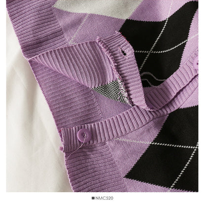 Knitwear women's autumn short slim top  1832