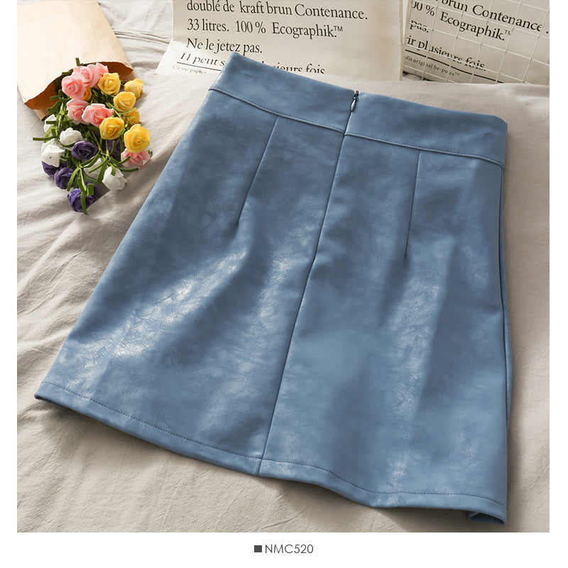 High waist split Hip Wrap one-step skirt half skirt  2493