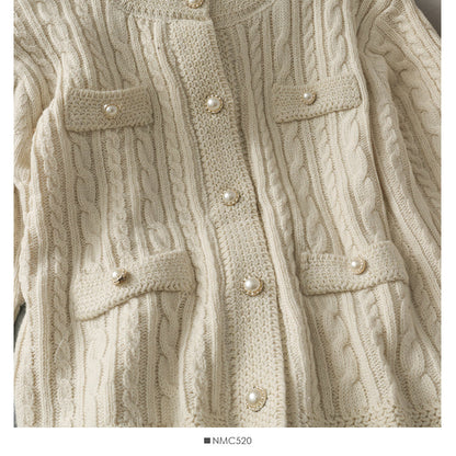 Sweater women's autumn linen long sleeve sweater  1734