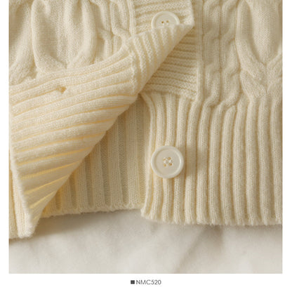 Sweet wind lace stitched wooden ear edge baby collar sweater  1900