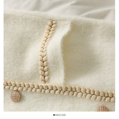 Sweater women's autumn double breasted long sleeved jacket  1860