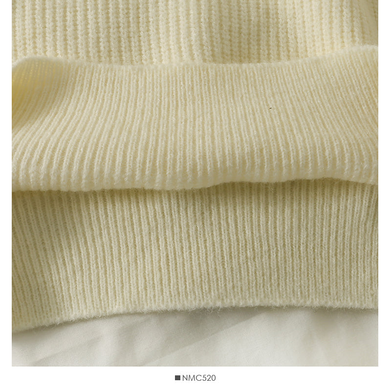 Korean version shiny vertical stripe loose and thin Pullover knit  1996