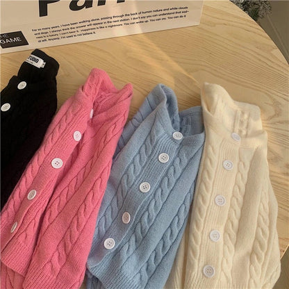 New, soft sweater, loose, languid twist cardigans  1431