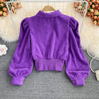 Slim single breasted cardigan coat  1653