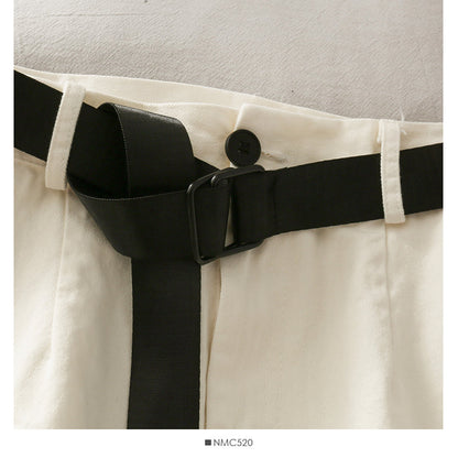 Versatile personalized large pocket skirt with rough edge  2652