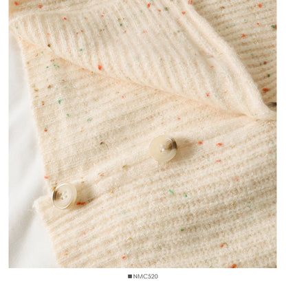 Korean retro medium length single breasted long sleeved sweater  1867