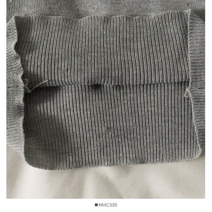 French minority V-neck Pullover short long sleeve sweater women  1886